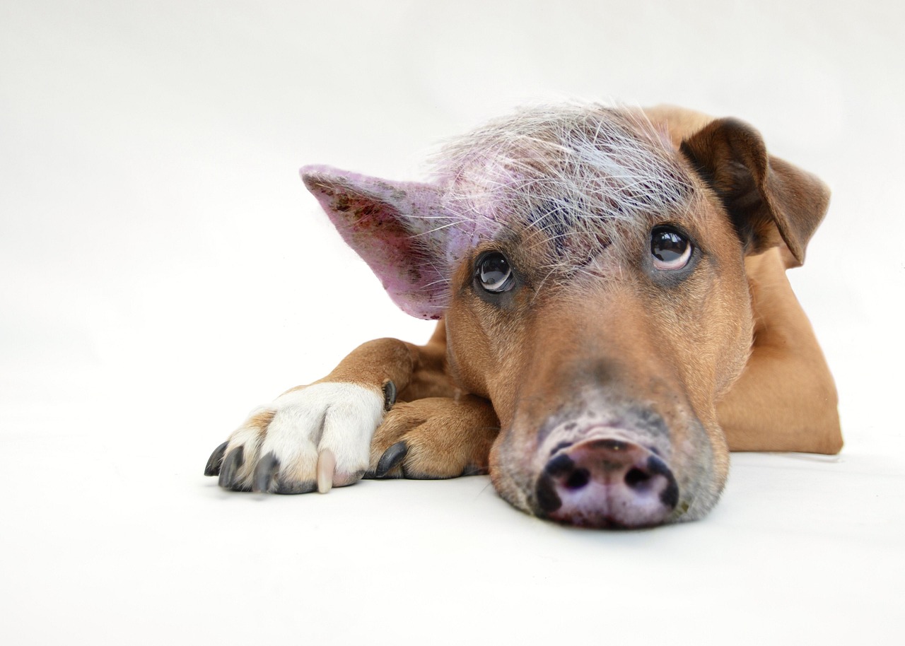 pig dog, inner pig dog, dog, pig, animal, composing, coaching, view, loyal to, pet, dear, fun, overcoming, funny pictures, funny photos